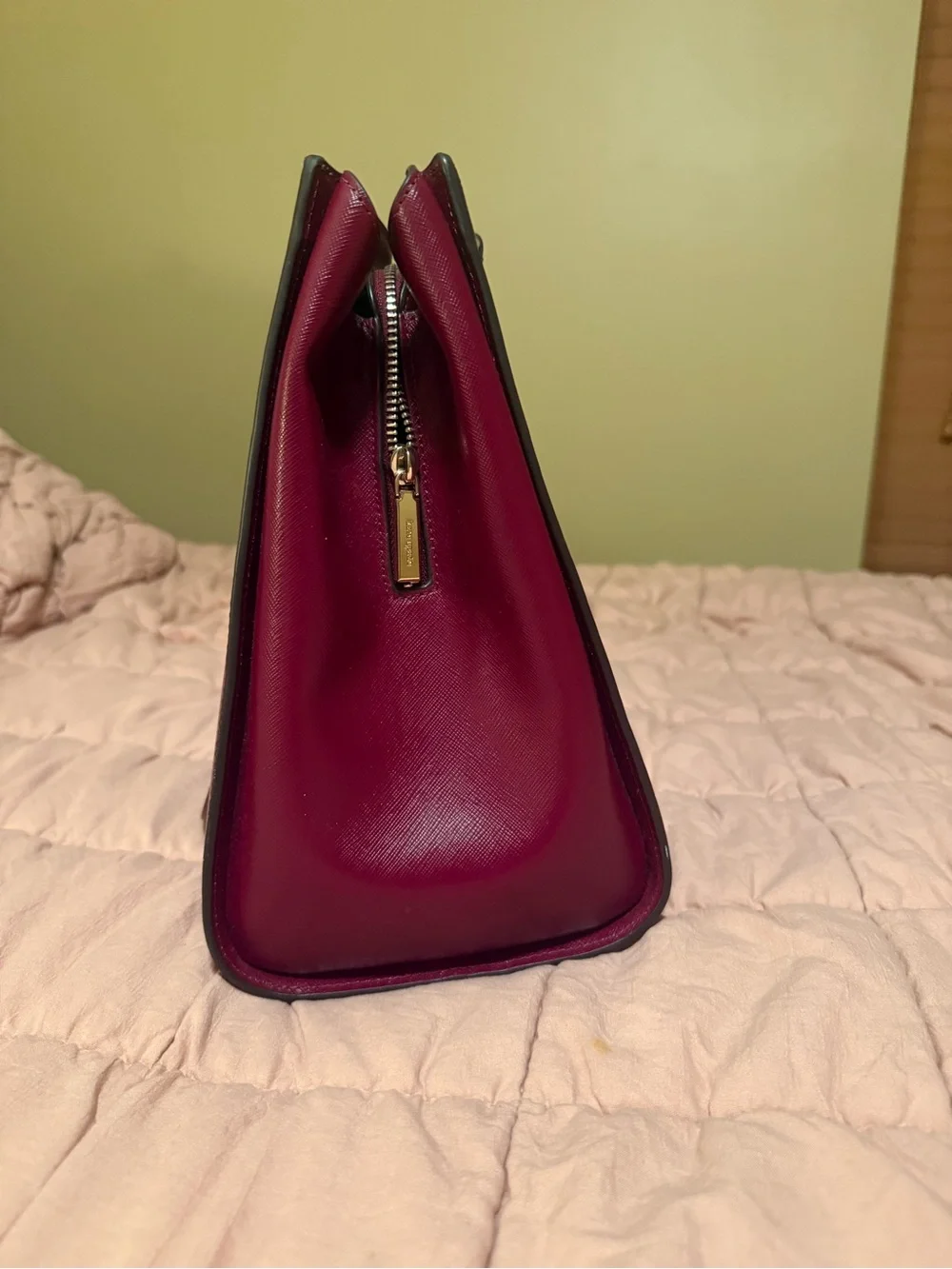 kate spade Magenta Structured Saffiano Leather Tote